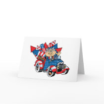 4th of July cartoon card