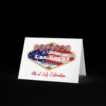 4th of July Celebration in Las Vegas Card cards