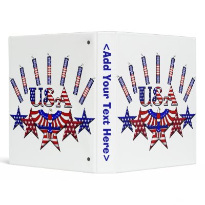 4th of July Crackers Vinyl Binder by Sketchart26
