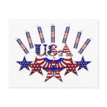 4th of July Crackers Postcard
