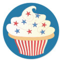 4th of July Cupcake stickers by candystore 4th of July Cupcake stickers