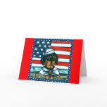 4th of July Dachshund Greeting Card