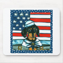 4th of July Dachshund Mouse Pad