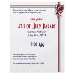 4th of July Eagle and American Flag Illustration Flyer Design