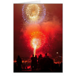 4th of July Evening Fireworks. Greeting Cards
