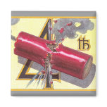 4th of July Firecracker Explodes magnets