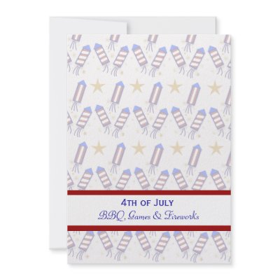 4th of July Firecrackers Invitation by dlgray