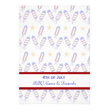 4th of July Firecrackers Invitation