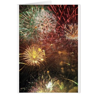 4th of July Fireworks Greeting Card by vidin2005