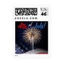 4th of July Fireworks Postage Stamps stamp