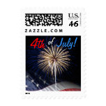 4th of July Fireworks Postage Stamps