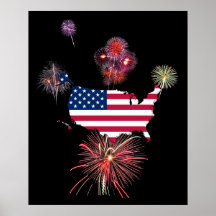 4th of July Fireworks Print