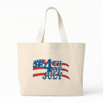 4TH OF July flag Canvas Bags