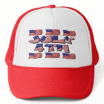 4th of July Flag Mesh Hats