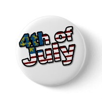4th of July Flag Pin