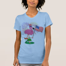 4th of July Flamingo Shirt