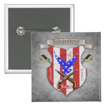 4th of July Freedom Crest Patriotic Button