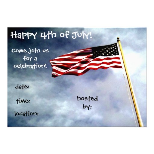 4th of July Invitation (front side)