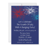 4th Of July Invitation (Star Spangled Fireworks)