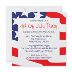 4th Of July Invitations (American Flag Background) by WindyCityStationery 4th Of July Invitations (American Flag Background) by WindyCityStationery