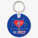 4th of July keychain