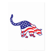 4th of July Kitty Cats Post Card