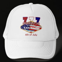 4th of July Las Vegas USA 7's Hat hats