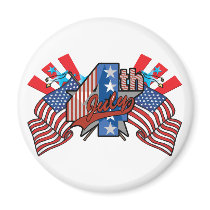4th of July magnets