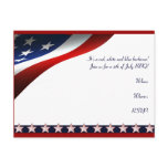 4th of July Modern Stars and Stripes Forever Flag Postcard