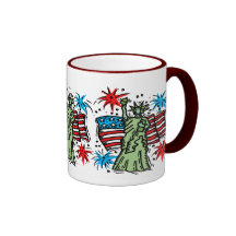 4th of July Mug:  Lady Liberty
