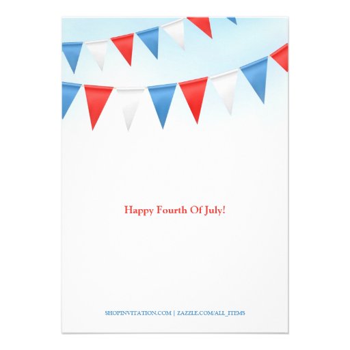 4th of July Party BBQ Invitation
