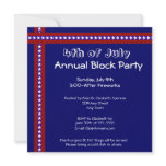 4th of July Party Invitation