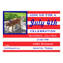 4th of July party invitation