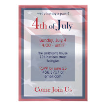 4th of July Party Invitation