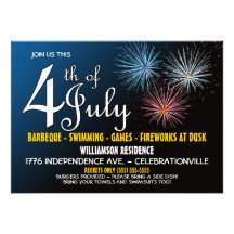 4th of July Party Invitation