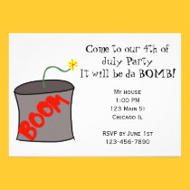 4th of July Party Invitation invitations