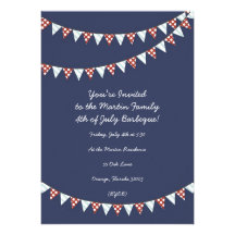 4th of July Party Invitation