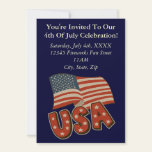 4th of July Party Invitations