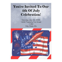 4th of July Party Invitations