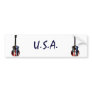 4th of July Patriotic Flag Guitar Bumper Stickers