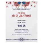 4th of July Patriotic US Flags and Stars Personalized Flyer