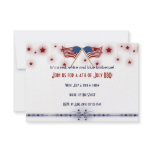 4th of July Patriotic US Flags and Stars Custom Invite