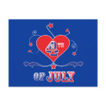 4th of July Postcard