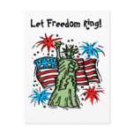 4th of July Postcard: Lady Liberty