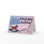 4th of July Pregnancy Announcement Card