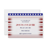 4th of July Red White and Blue Candystripe Custom Announcements