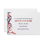 4th of July Red White and Blue Ribbons and Stars Personalized Invites