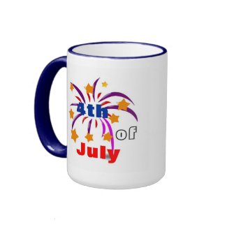 4th of July Ringer Mug