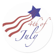 4th of july stars and stripes sticker