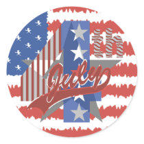 4th of July Stickers